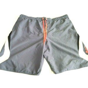 NIKE Mens Swim Shorts Gray Size XL Lined Trunks
